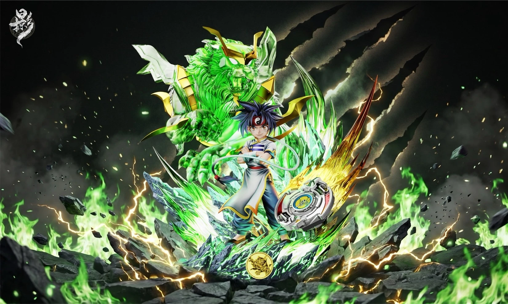 [預購]掠影 戰鬥陀螺 金李 四聖獸共鳴