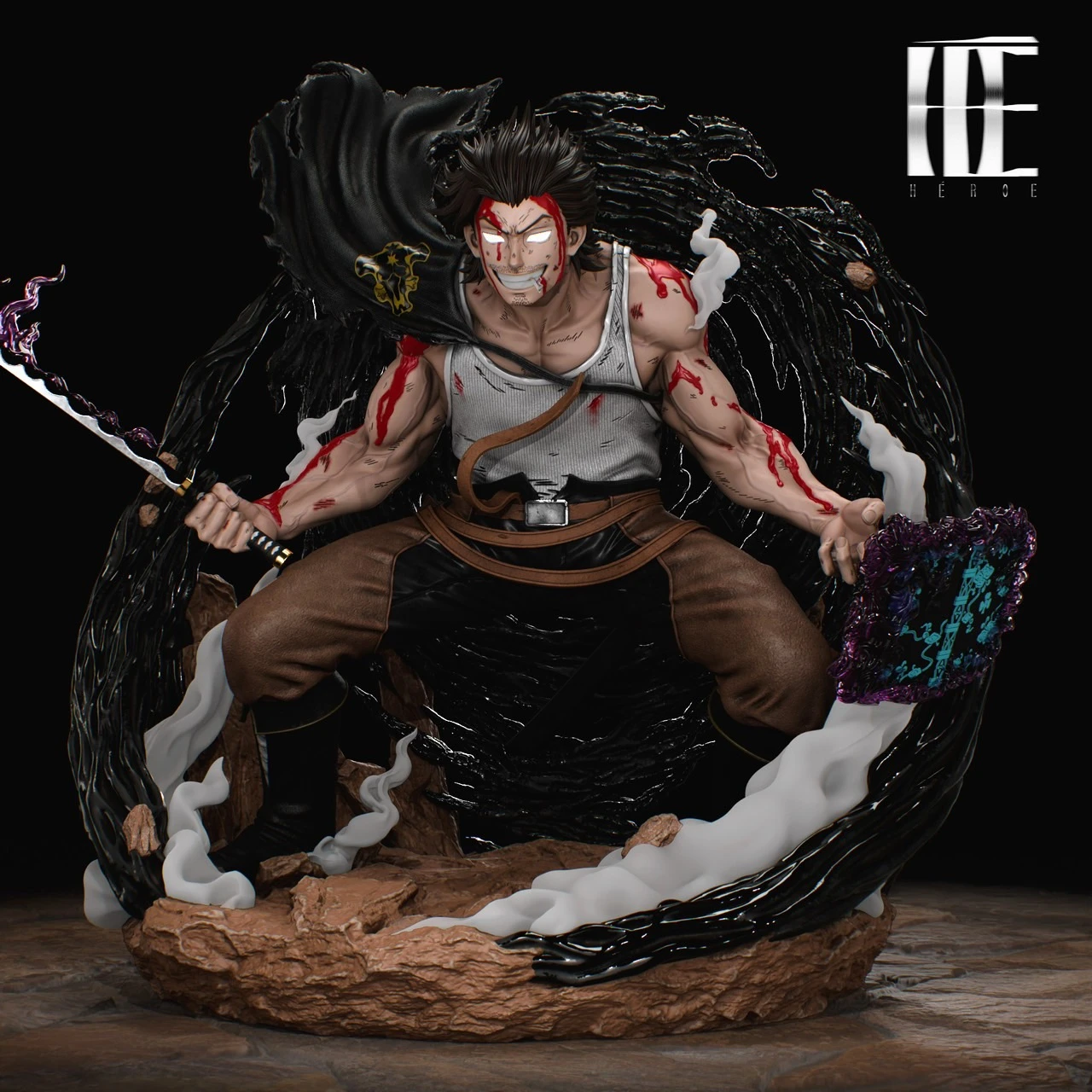 [預購]HC 黑色五葉草 夜見介大 黑色暴牛