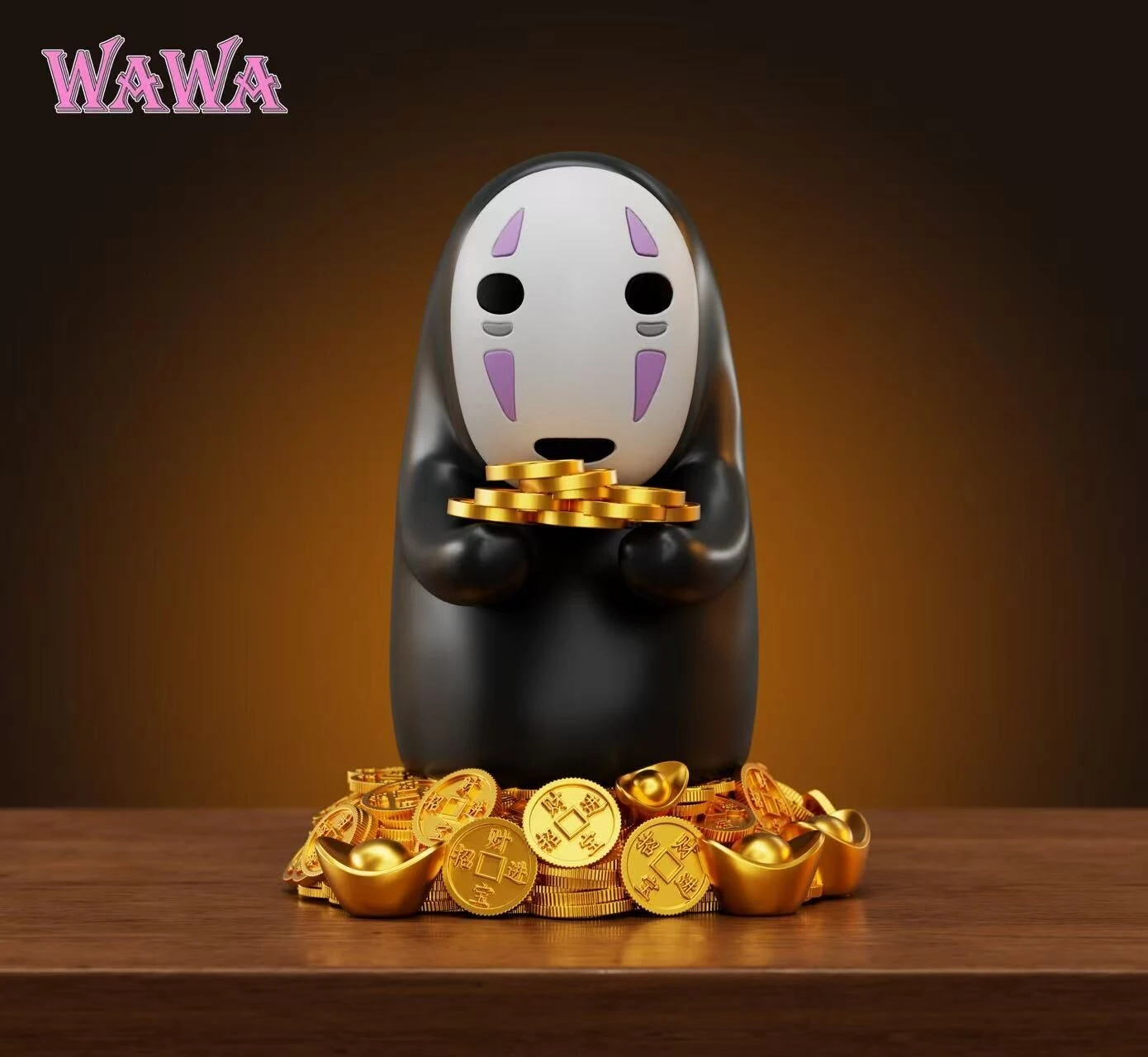 [預購]WAWA 神隱少女 宮崎駿 招財無臉男