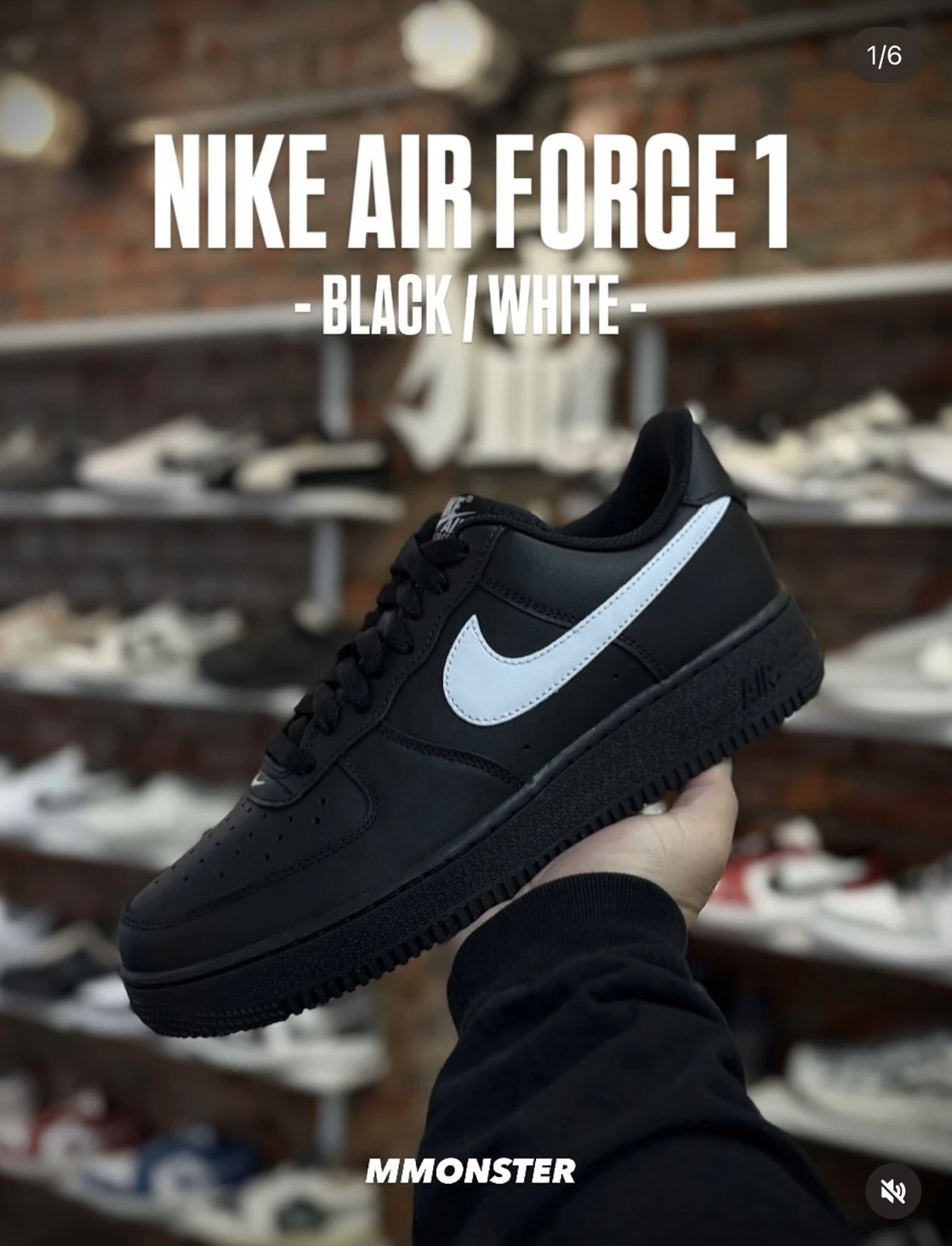 Nike Air Force 1 Low Black White 黑武士 男鞋 FZ0627-010