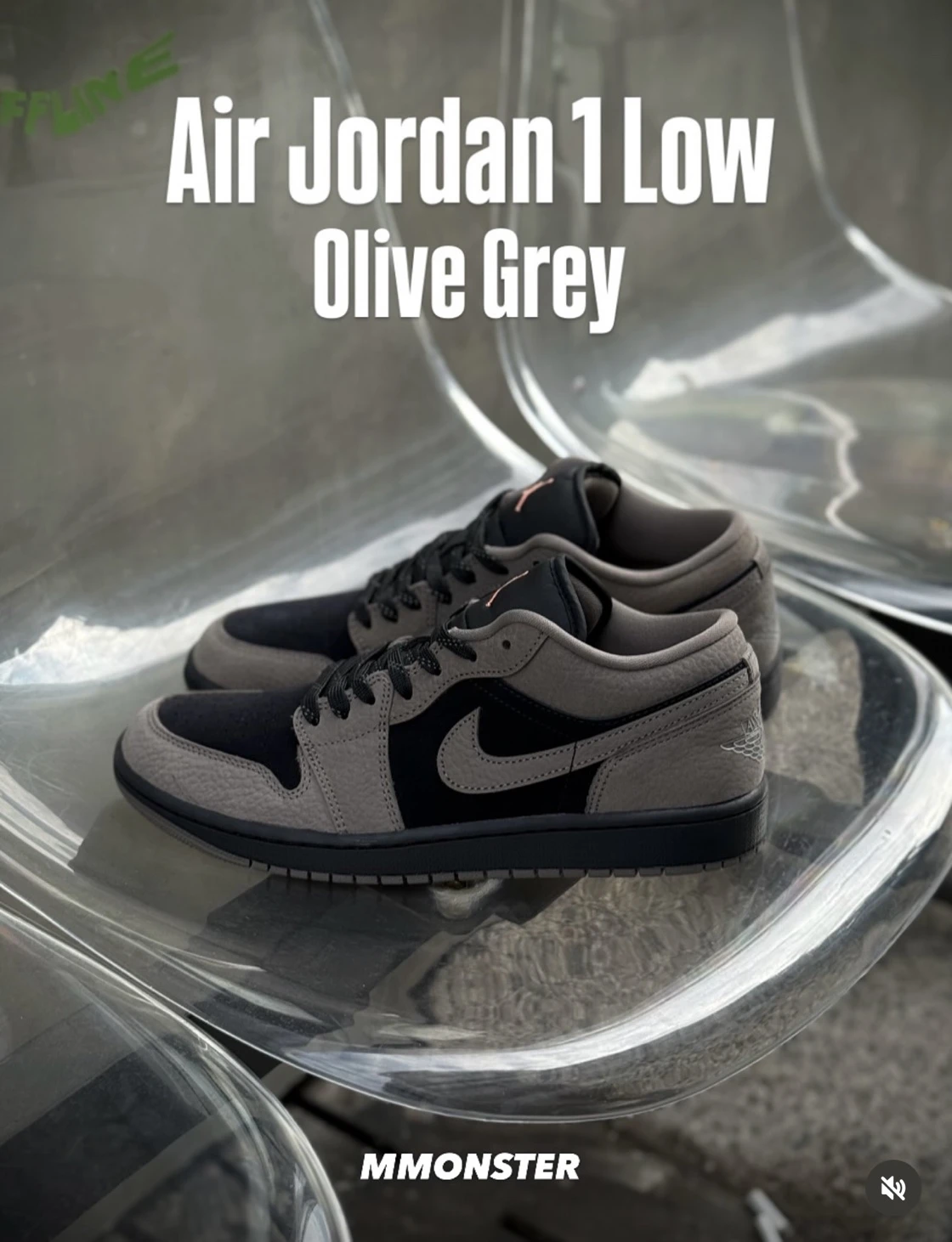 Nike Air Jordan 1 Low 摩卡黑 IB7109-005