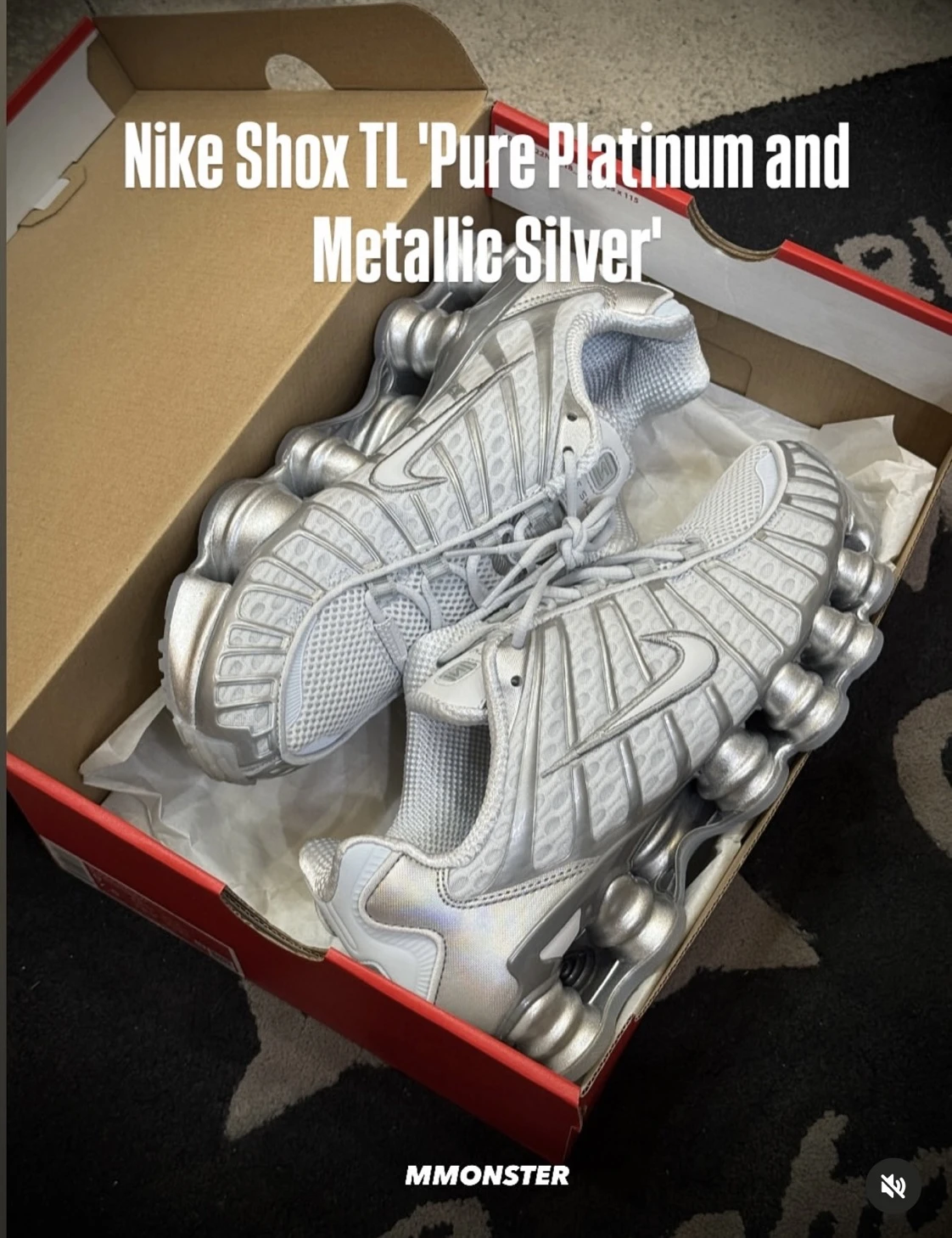 Nike Shox TL Pure Platinum and Metallic Silver 灰銀 AR3566-003