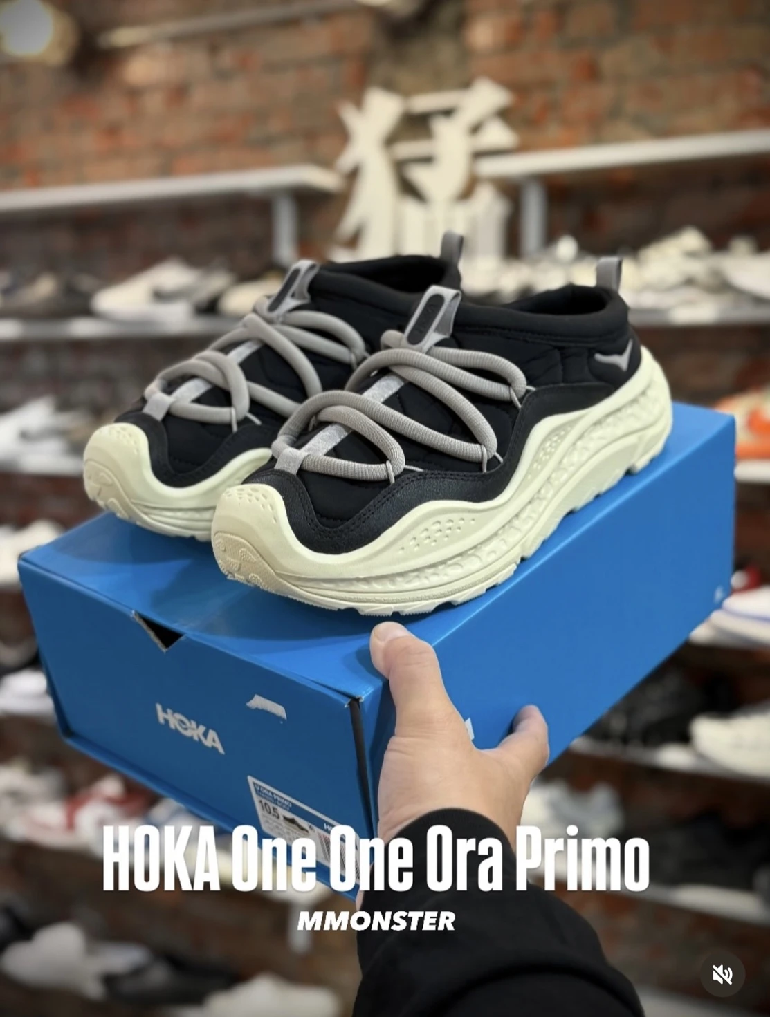 HOKA ORA PRIMO 恢復鞋 奶油黑 1141570-BCKV