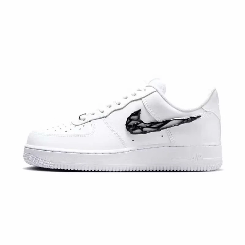 Nike Air Force 1 Low Liquid metal Swoosh 水銀液態 男女白 IF1686-101