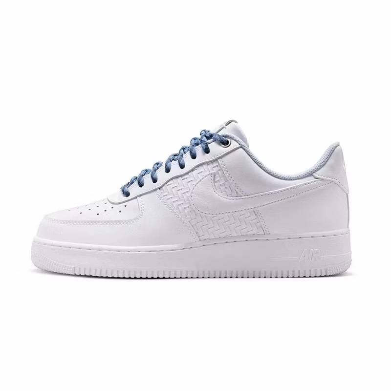 Nike Air Force 1 '07 Lv8 編織 青花瓷 白藍 男鞋 IW1892-111
