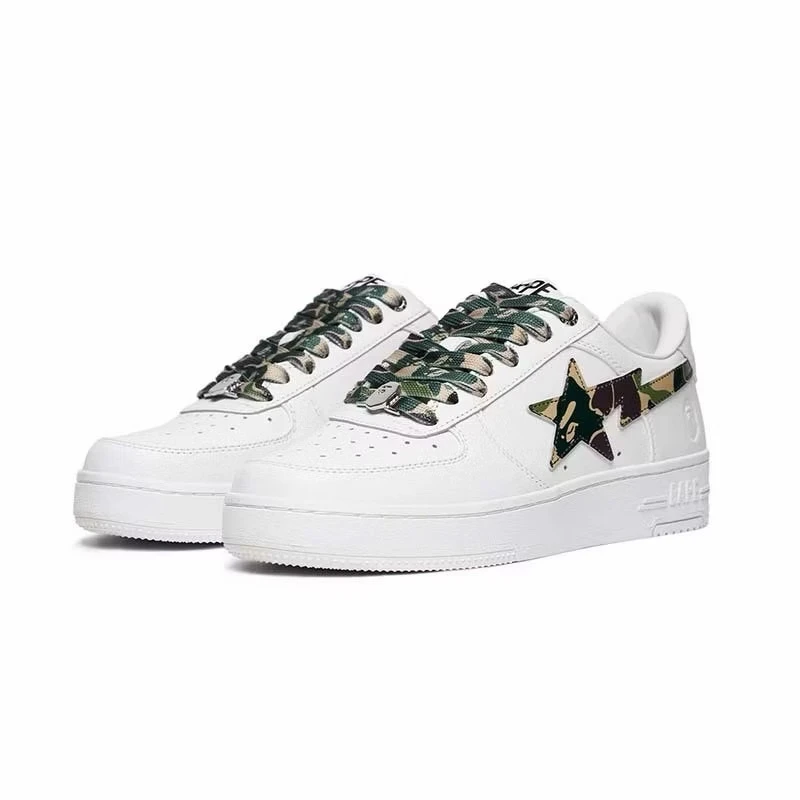 A Bathing Ape Abc Camo BAPE STA M1 綠迷彩 流星鞋 白色 男鞋 BAPE-630