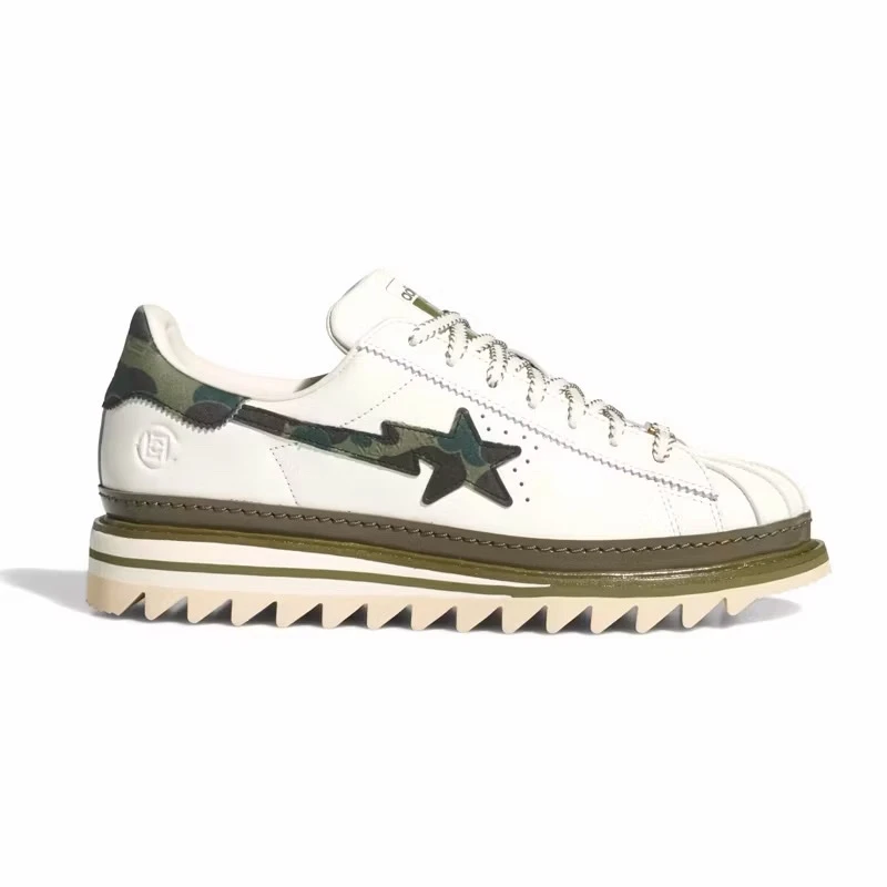CLOT x BAPE x Adidas Superstar "Green Camo" 三方聯名 綠迷彩 KJ1473