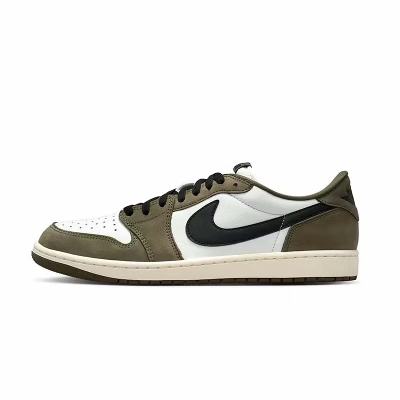 Air Jordan 1 Low "Medium Olive" 橄欖綠 休閒鞋 男鞋 HQ6998-200 