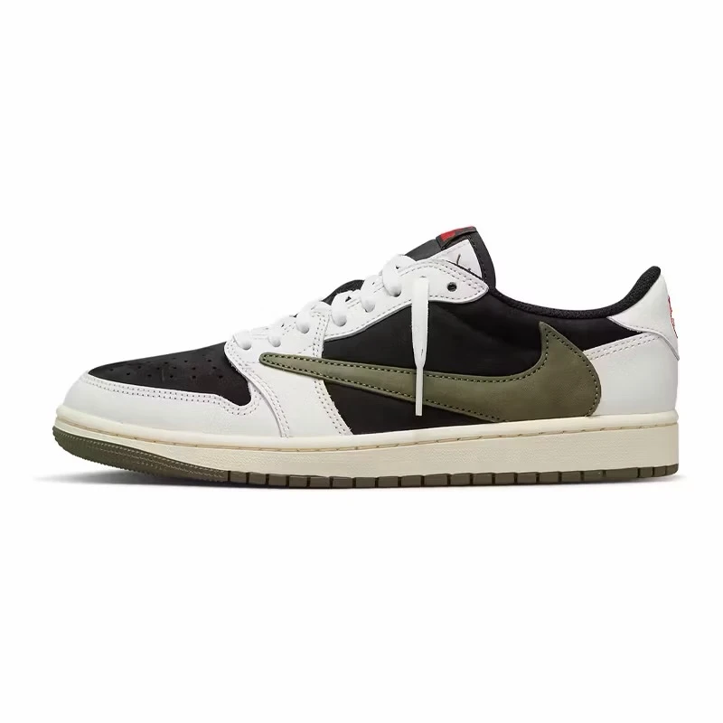 Air Jordan 1 休閒鞋 x Travis Scott W Olive 聯名 橄欖綠 倒鉤 DZ4137-106