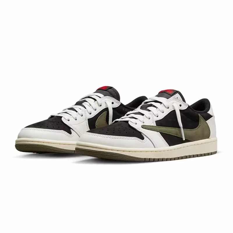 Air Jordan 1 休閒鞋 x Travis Scott W Olive 聯名 橄欖綠 倒鉤 DZ4137-106