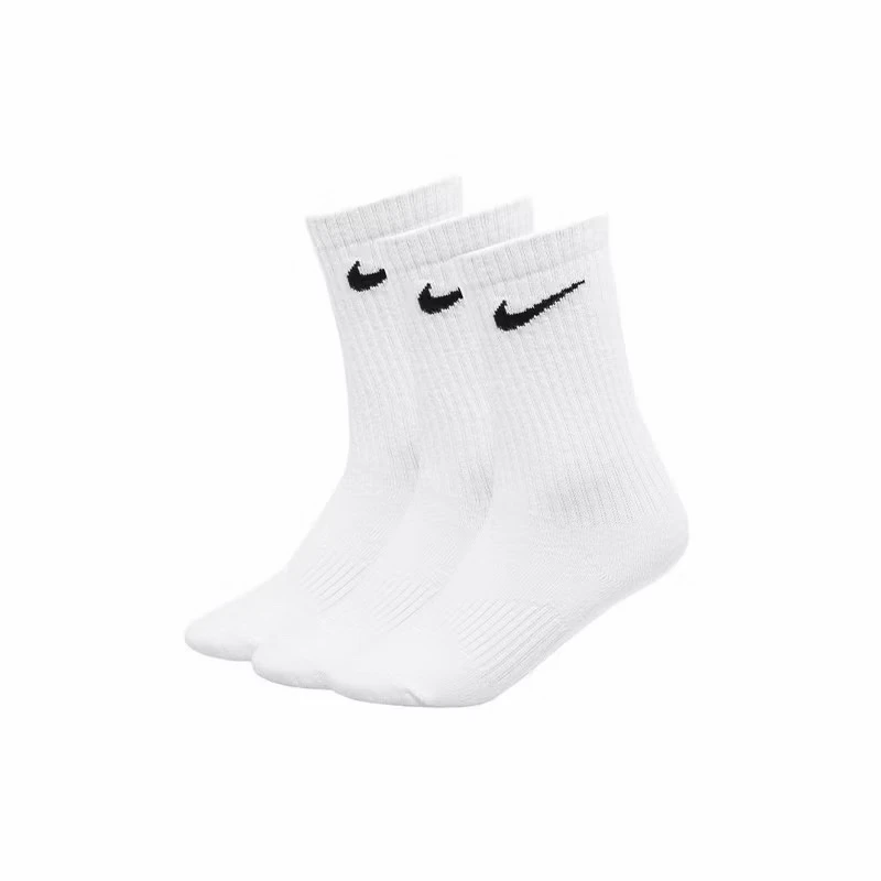Nike Everyday Lightweight 訓練長襪 三雙一入 白 SX7676-100