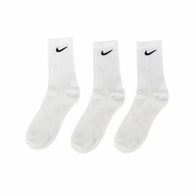 Nike Everyday Lightweight 訓練長襪 三雙一入 白 SX7676-100