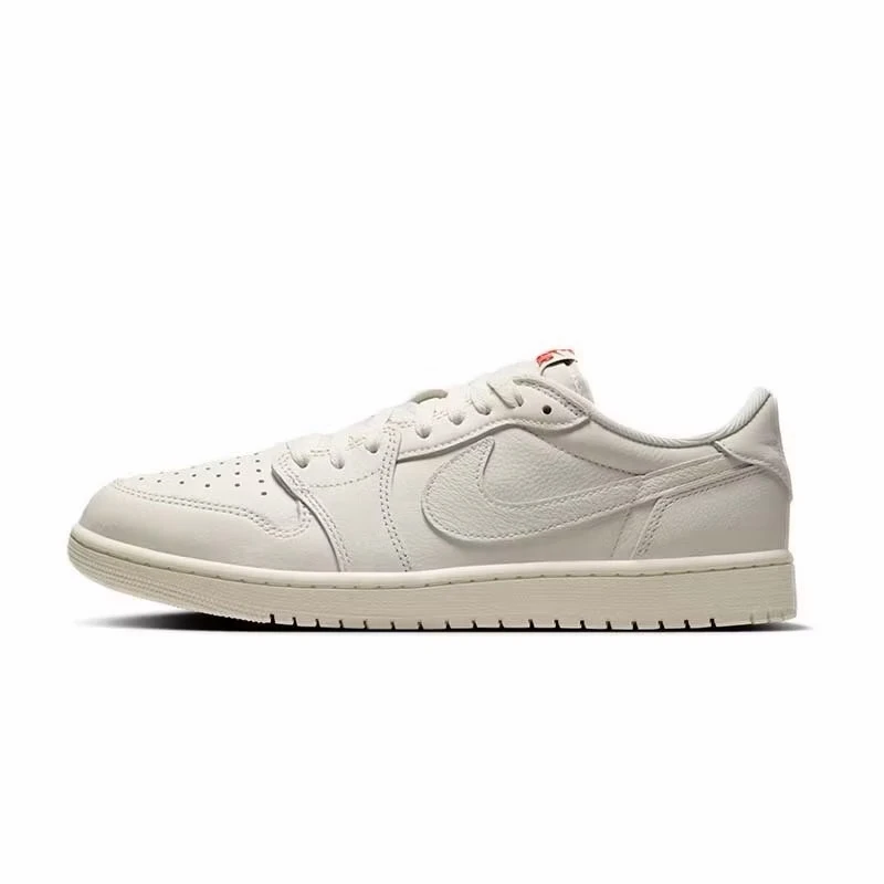 Air Jordan 1 Low "Sail" 奶白 皮革 休閒鞋 男鞋 HQ6998-100