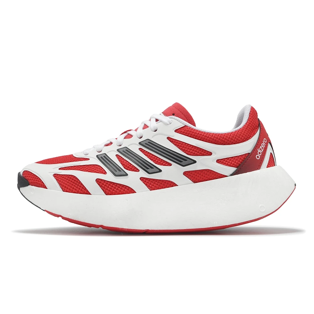 Adidas Adizero Aruku  男 慢跑鞋 彈力 支撐 緩震 厚底 紅 白JI0308