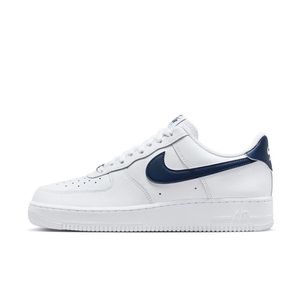 Nike Air Force 1'07 深藍勾 白鞋 復古 空軍一號 FJ4146-119