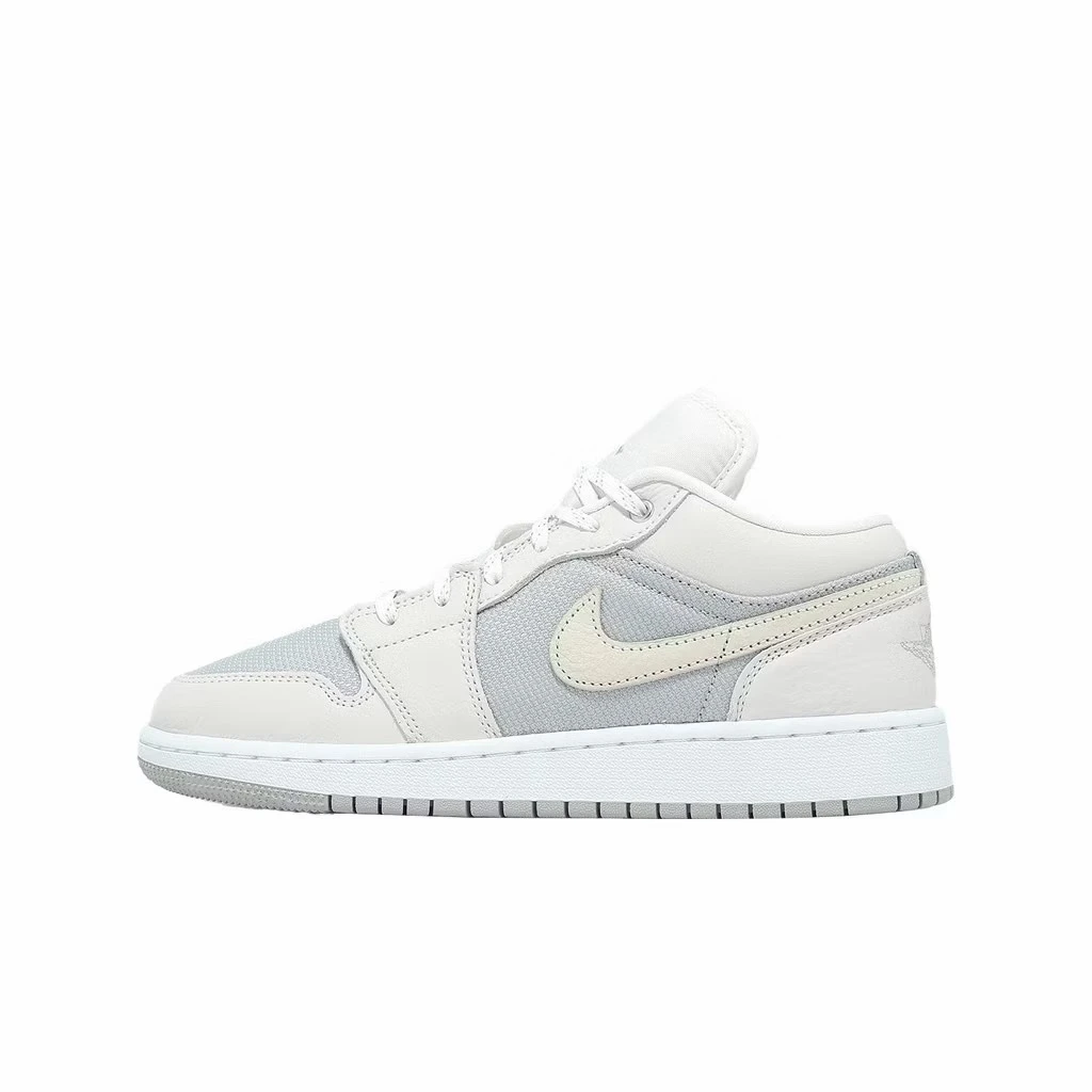 Nike Air Jordan 1 Low SE 女鞋 灰米編織 IO2060-100 