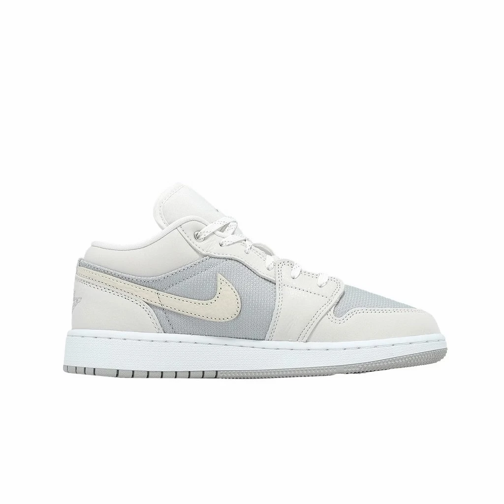 Nike Air Jordan 1 Low SE 女鞋 灰米編織 IO2060-100 