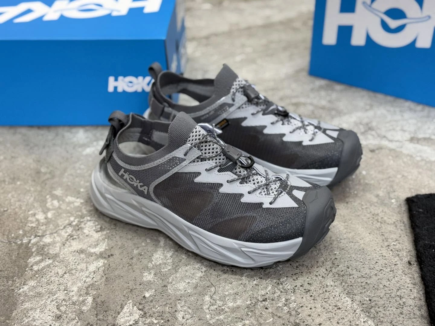 Hoka Hopara 2 男鞋 太空灰 星球灰 健行涼鞋 1147650-STLLT 