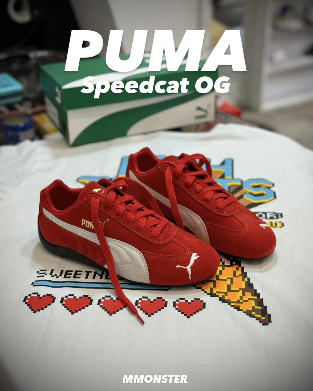 Puma Speedcat OG Red 休閒鞋 賽車鞋 紅白 男女鞋 39884602