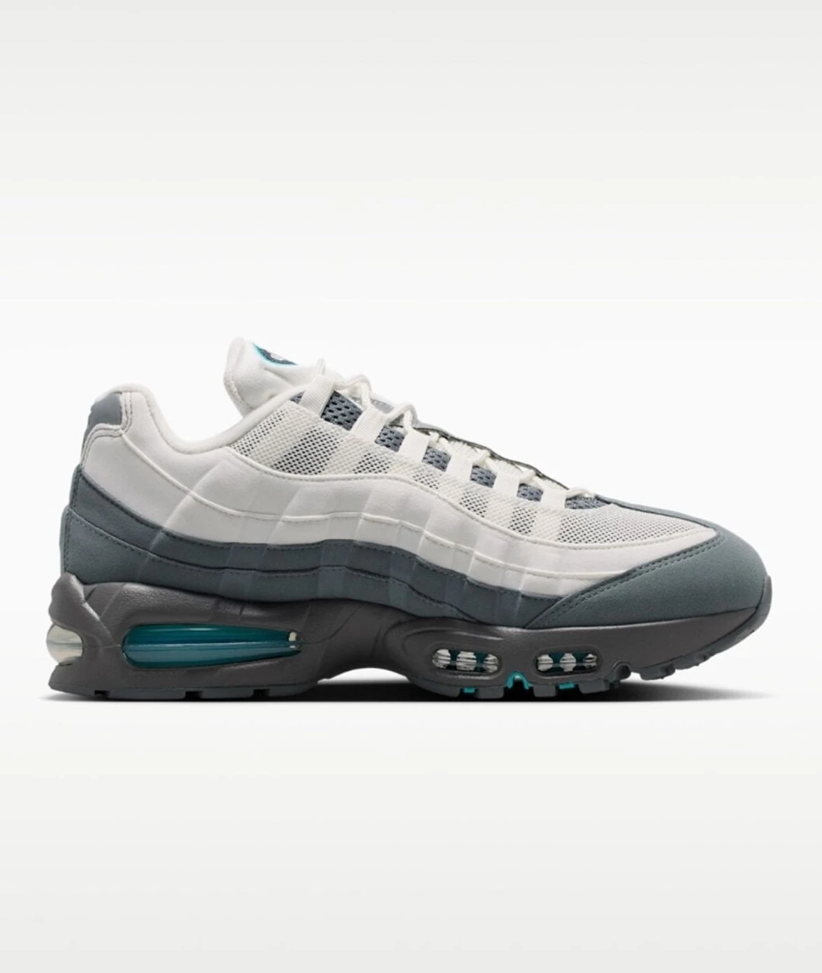 NIKE AIR MAX 95 BIG BUBBLE OG SUMMIT 白 煙灰漸層 藍綠色 HM4740-103