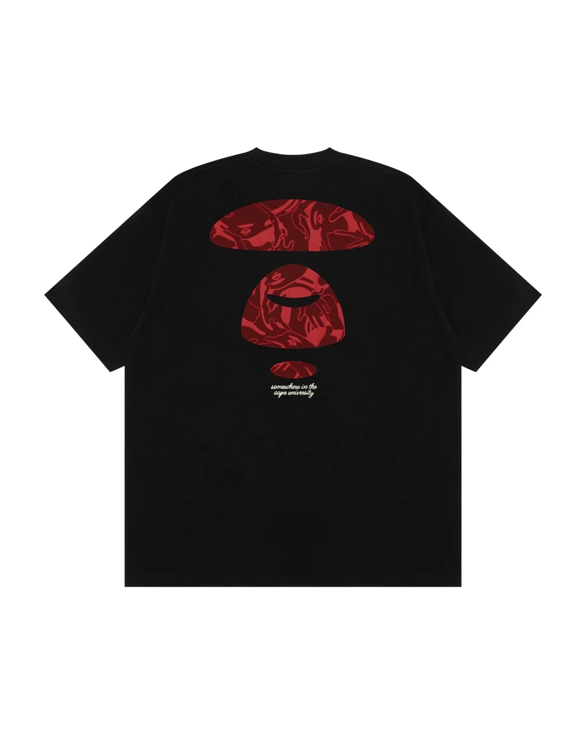 AAPE 木紋刺繡短袖T恤