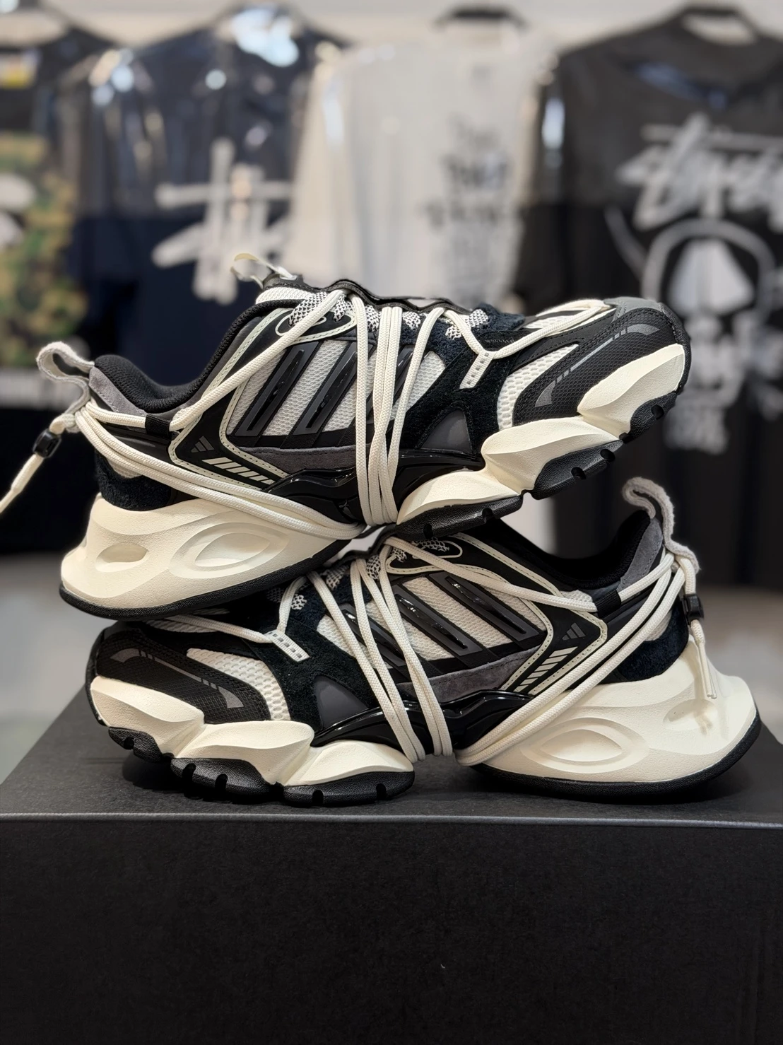ADIDAS XLG RUNNER DELUXE 2.0 黑白 老爹鞋 KZ7200