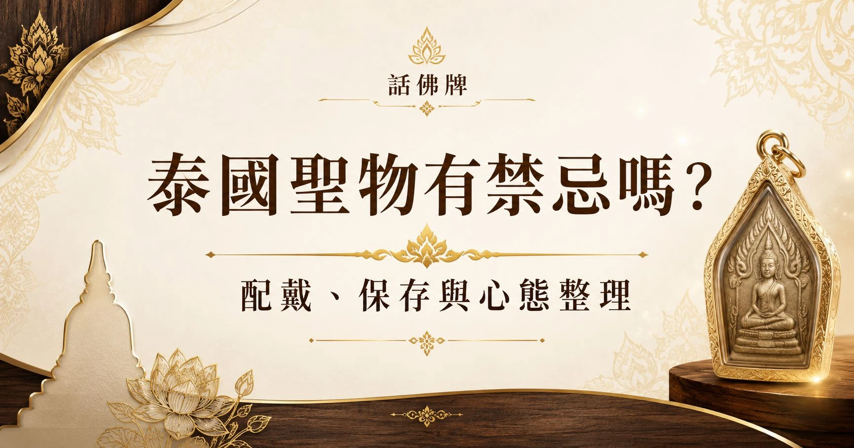 泰國聖物有禁忌嗎？配戴、保存與心態整理