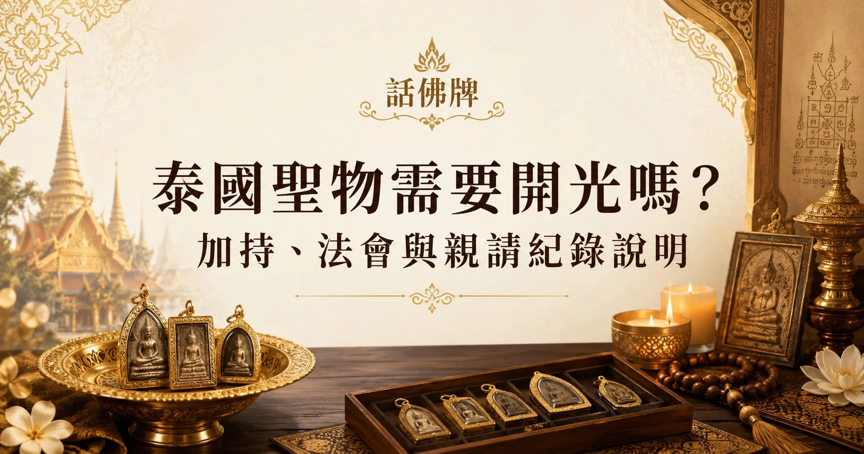 泰國聖物需要開光嗎？加持、法會與親請紀錄說明
