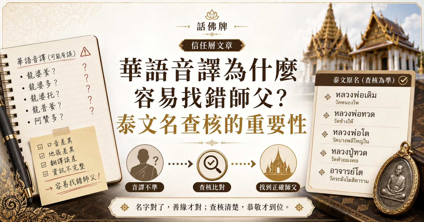 破解華語音譯盲區：為什麼泰文原名查核如此重要？