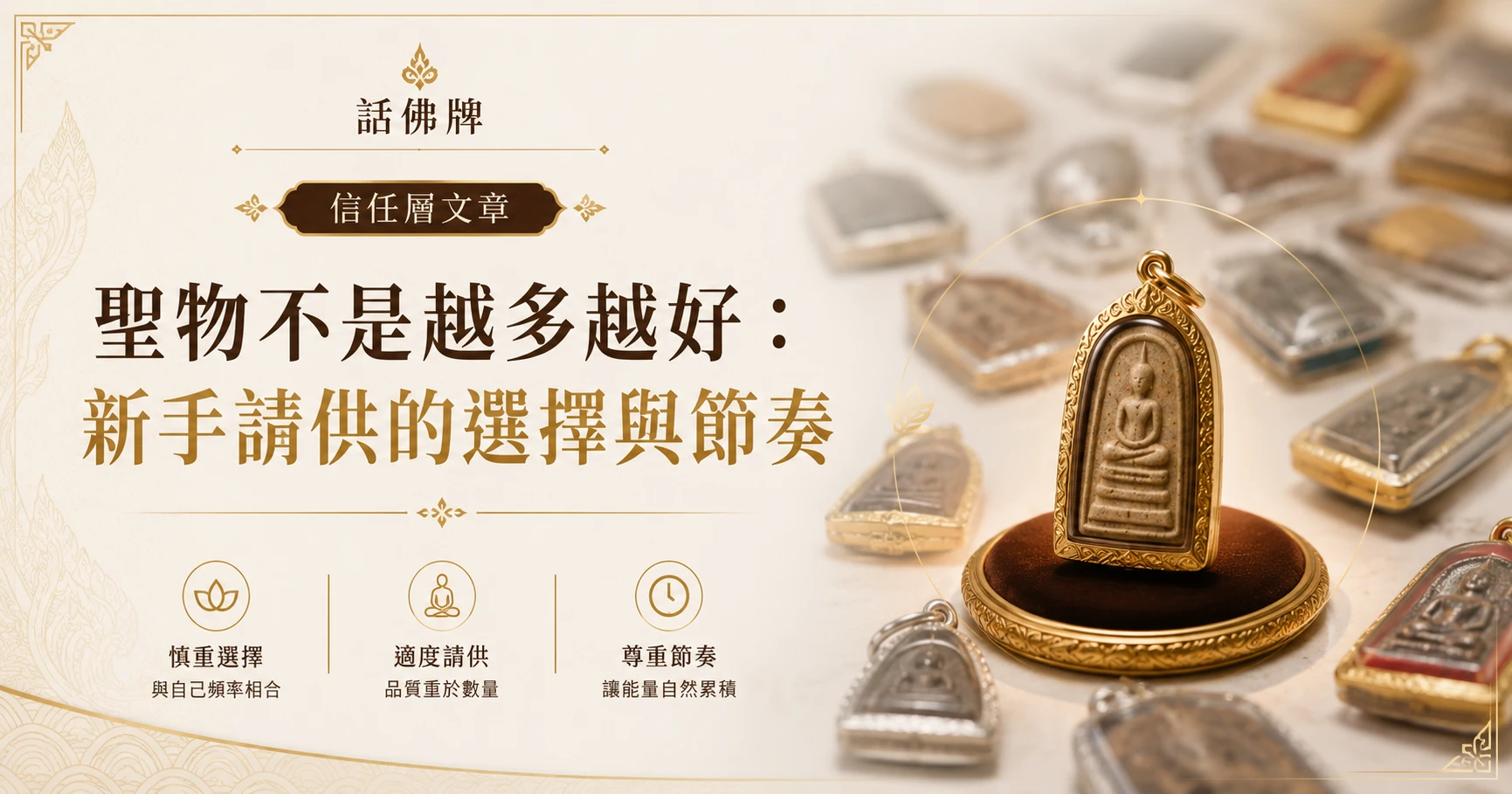 聖物並非越多越好：新手請供的正確心態與節奏指引