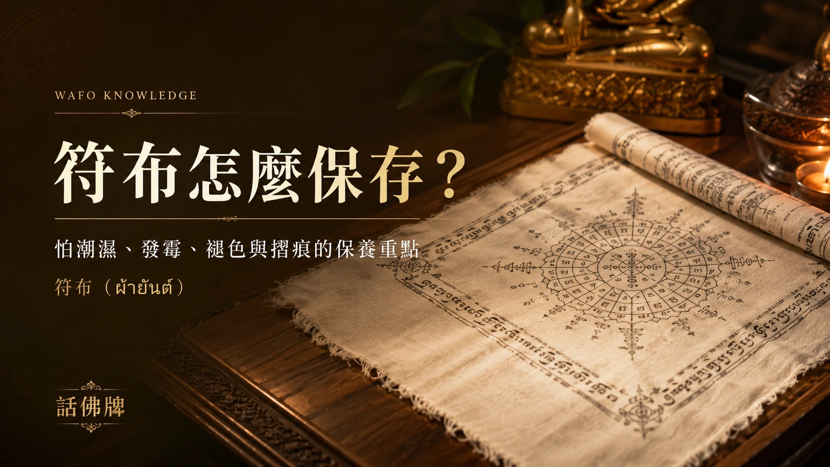 符布（ผ้ายันต์）怎麼保存？怕潮濕、發霉、褪色與摺痕的保養重點