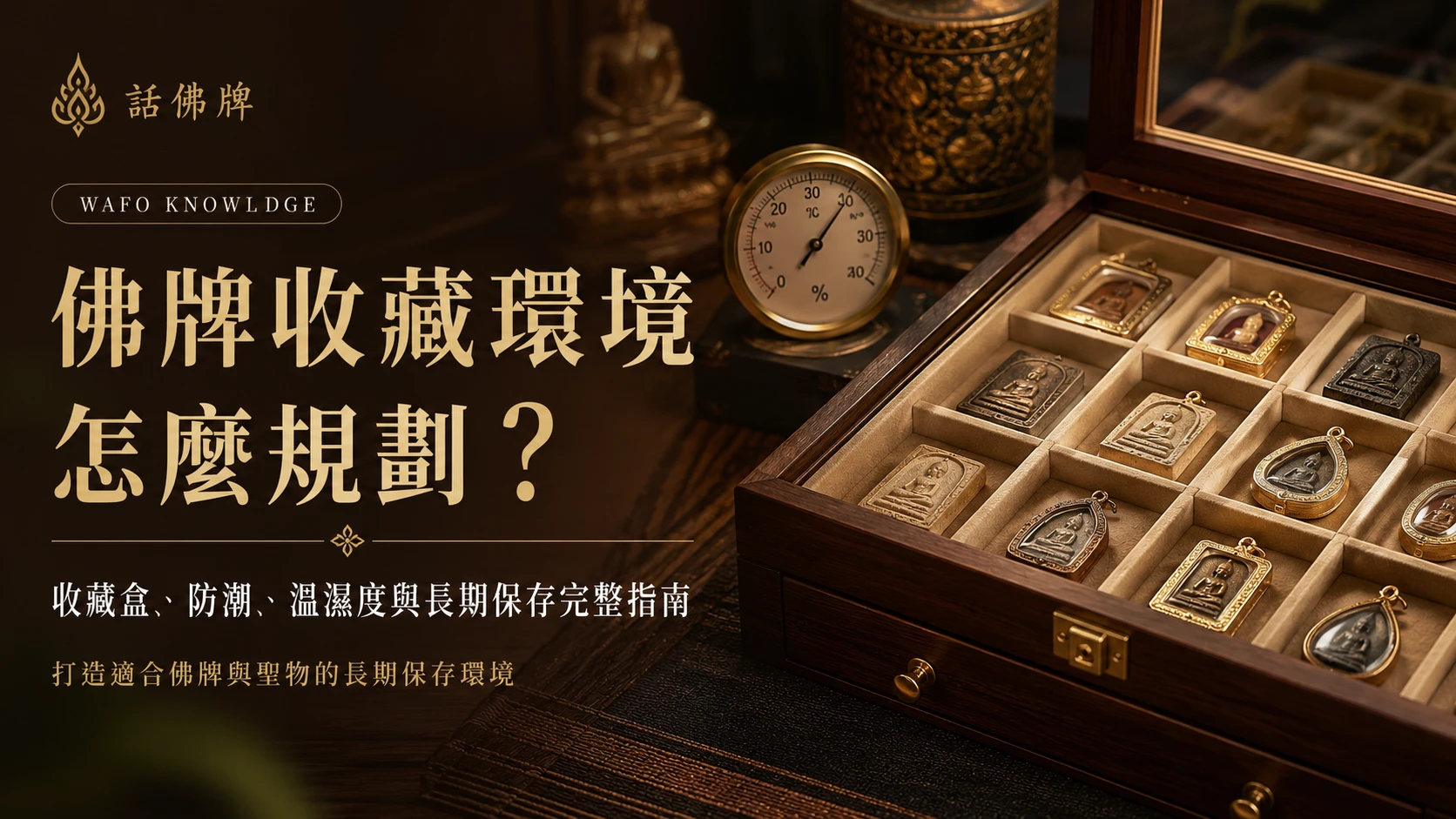 佛牌收藏環境怎麼規劃？收藏盒、防潮、溫濕度與長期保存完整指南
