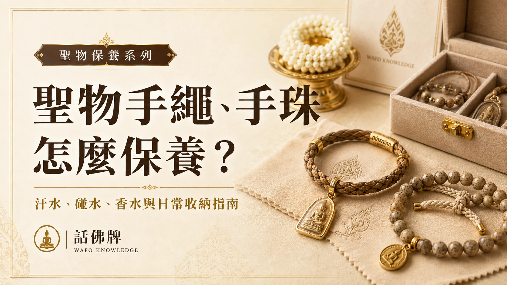聖物手繩、手珠怎麼保養？汗水、碰水、香水與日常收納指南