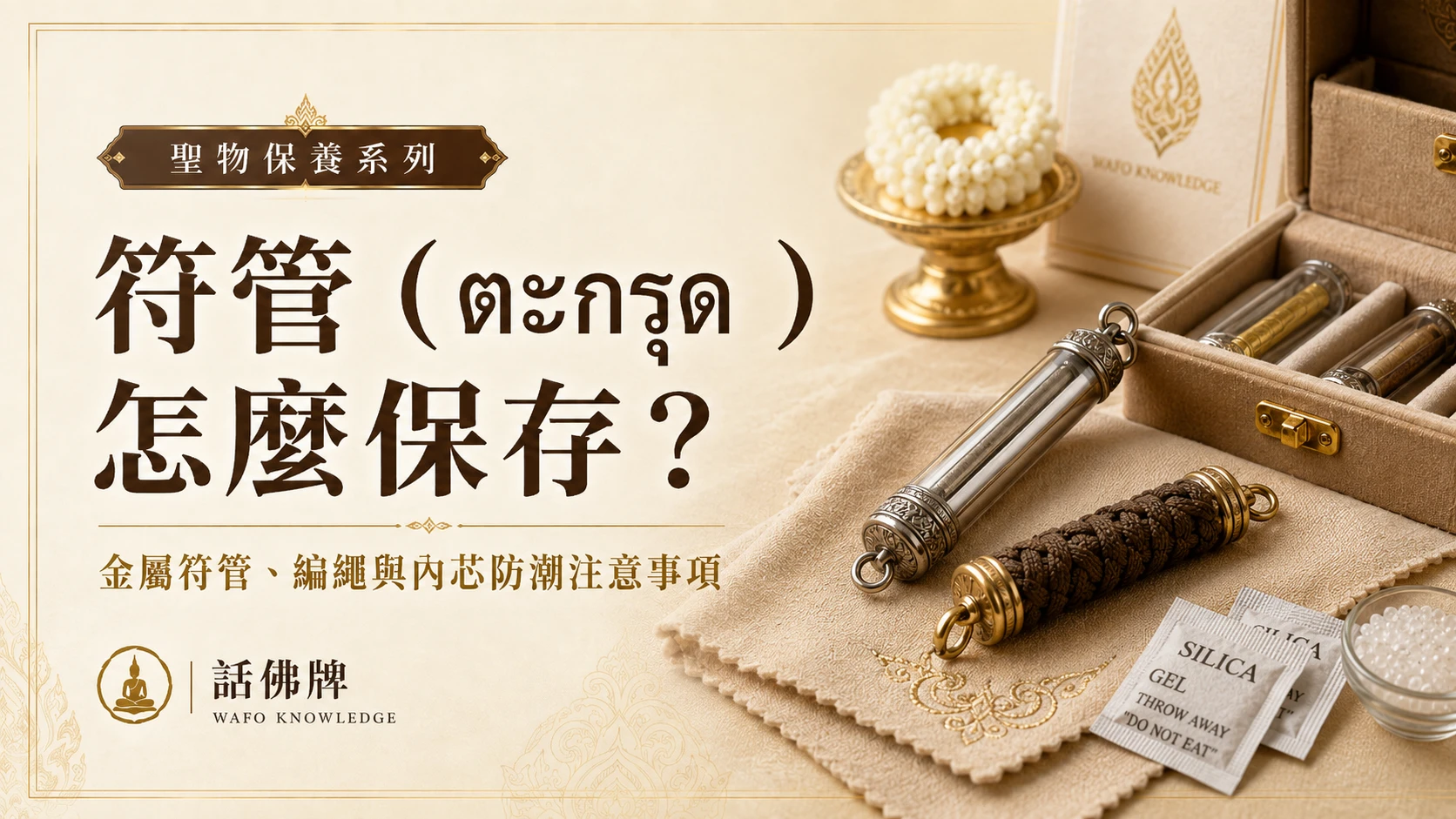 符管（ตะกรุด）怎麼保存？金屬符管、編繩與內芯防潮注意事項