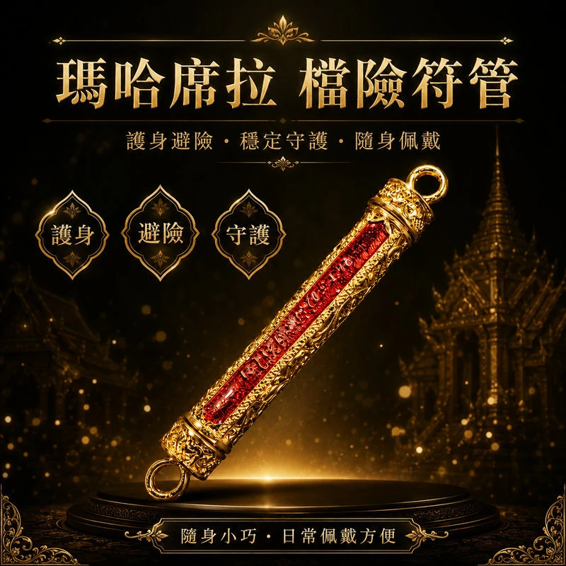 瑪哈席拉 檔險符管｜護身避險・穩定守護・隨身佩戴｜出入平安守護首選