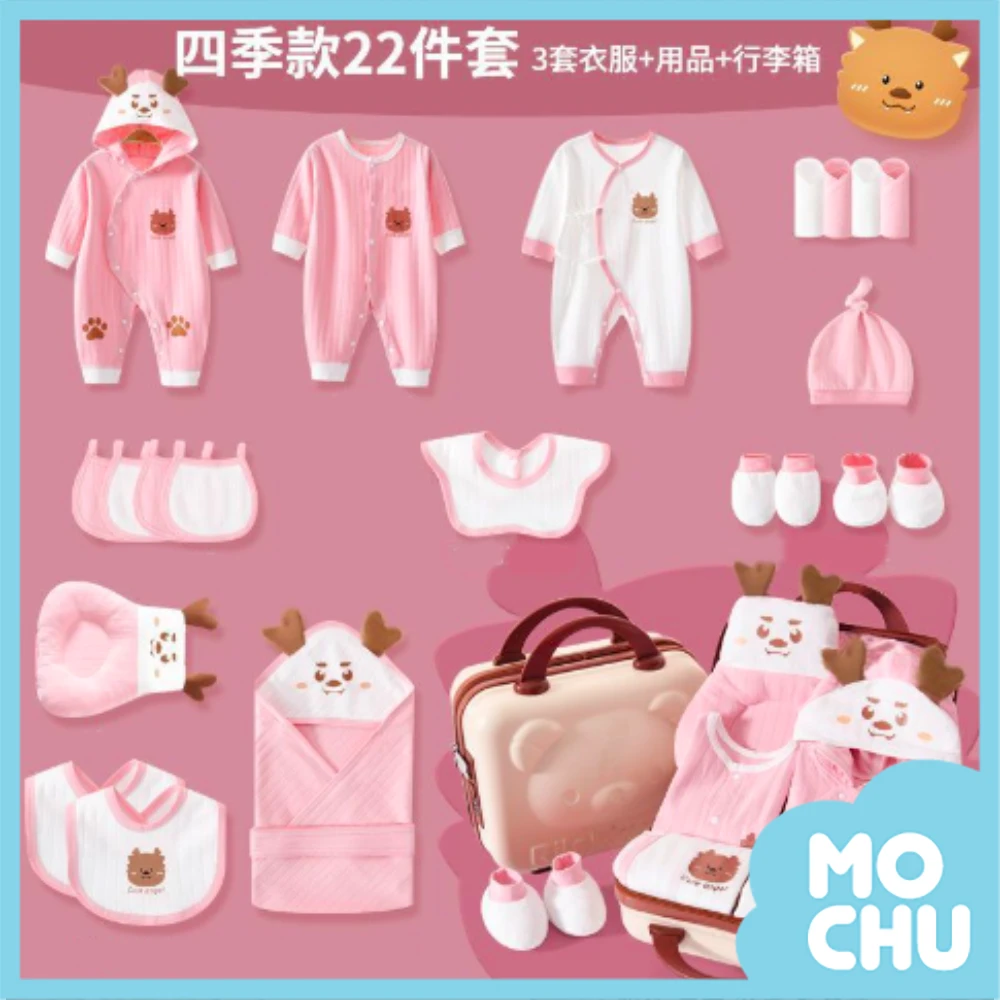 可愛天使行李箱禮盒(二色）