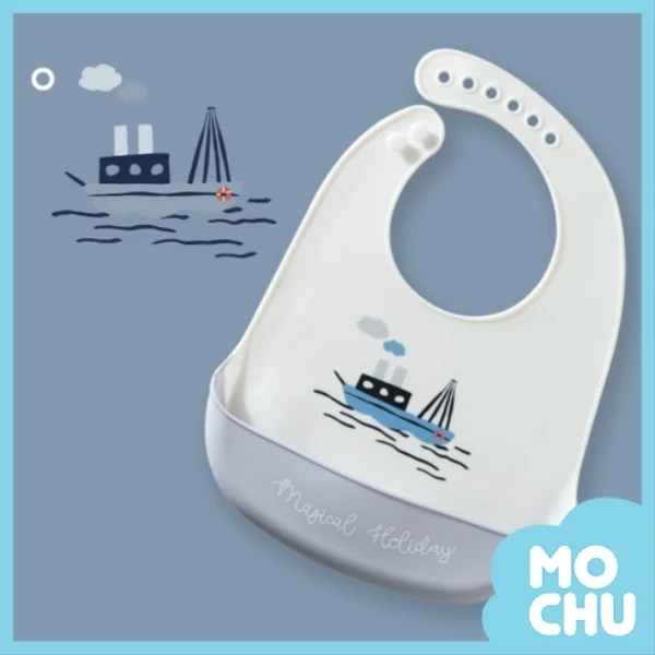 造型矽膠圍兜-帥氣戰艦