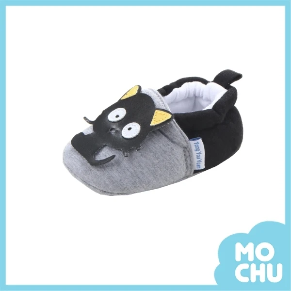 俏皮小黑貓嬰幼兒學步鞋