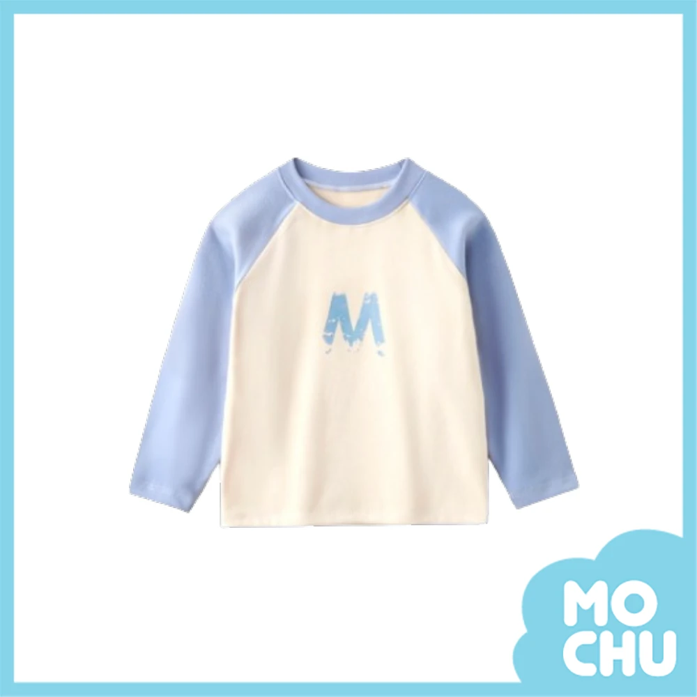 M字母德絨長袖上衣(四色)