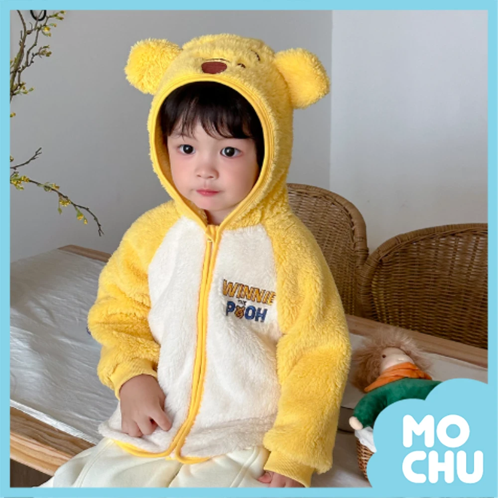 小熊維尼絨毛連帽外套