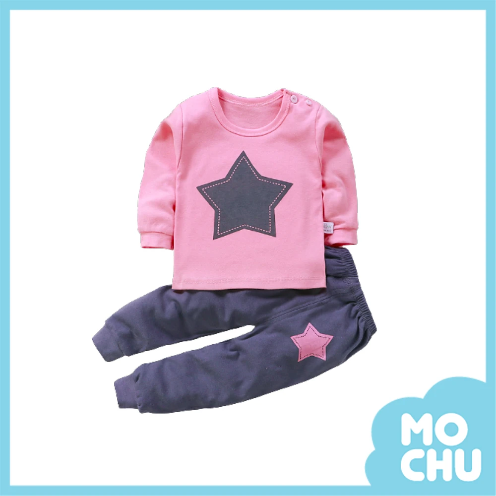 粉藍星星家居服套裝