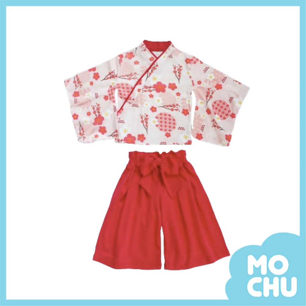 紅櫻花小和服