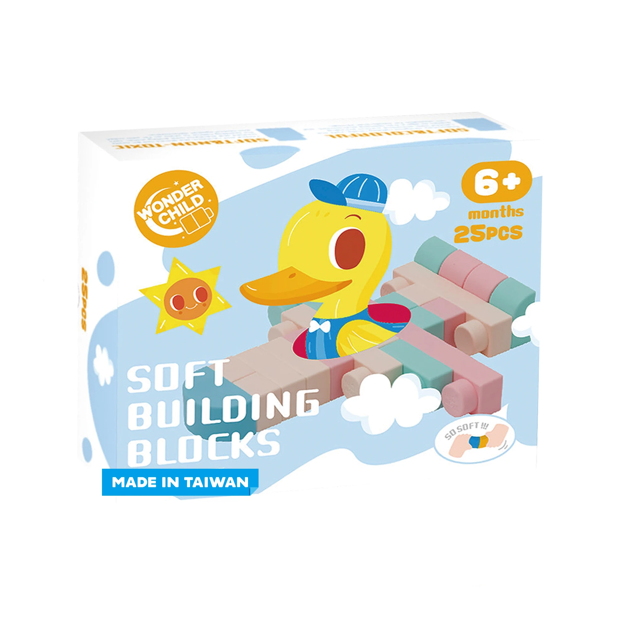 WonChi馬卡龍幼兒軟積木-25PCS(現貨)