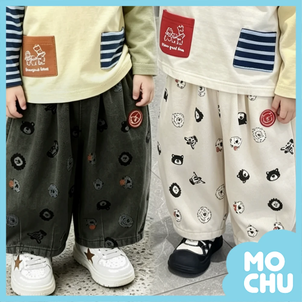 滿滿動物兒童長褲(兩色)