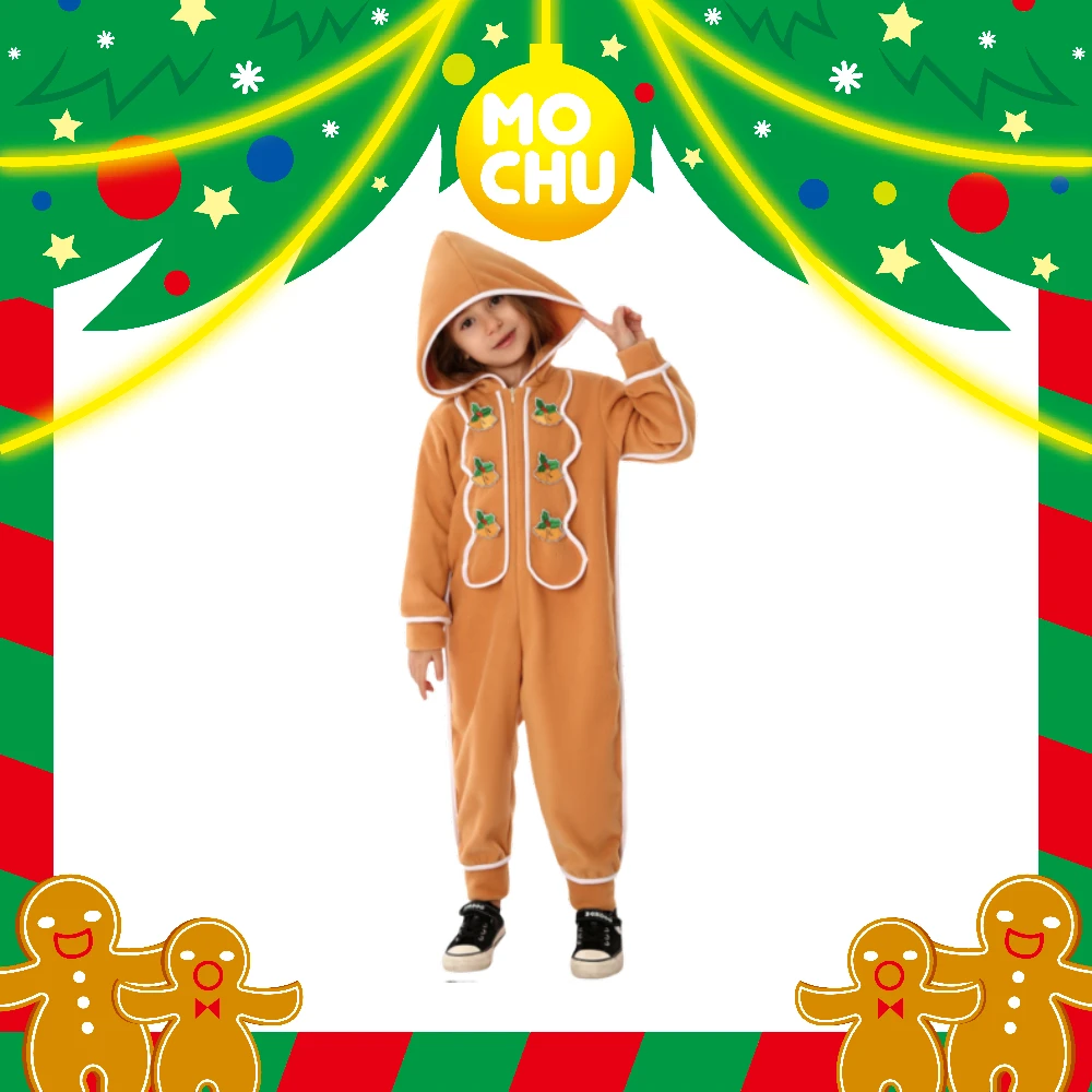 鈴鐺薑餅人連身服