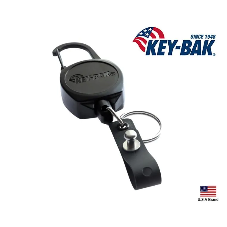 KEY-BAK美國Sidekick D型環24吋長伸縮線鑰匙圈,附徽章扣環【KB0KB12-0A21】