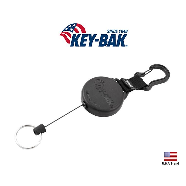 KEY-BAK美國SECURIT系列D型環36吋長伸縮線鑰匙圈,可搭載22隻鑰匙【KB0488-706】