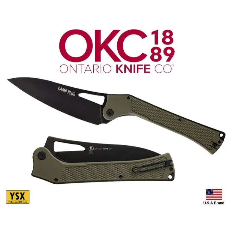 美國Ontario折刀Camp Plus戶外露營超大型多用刀Cleaver XL刀型附背夾 OKC4325