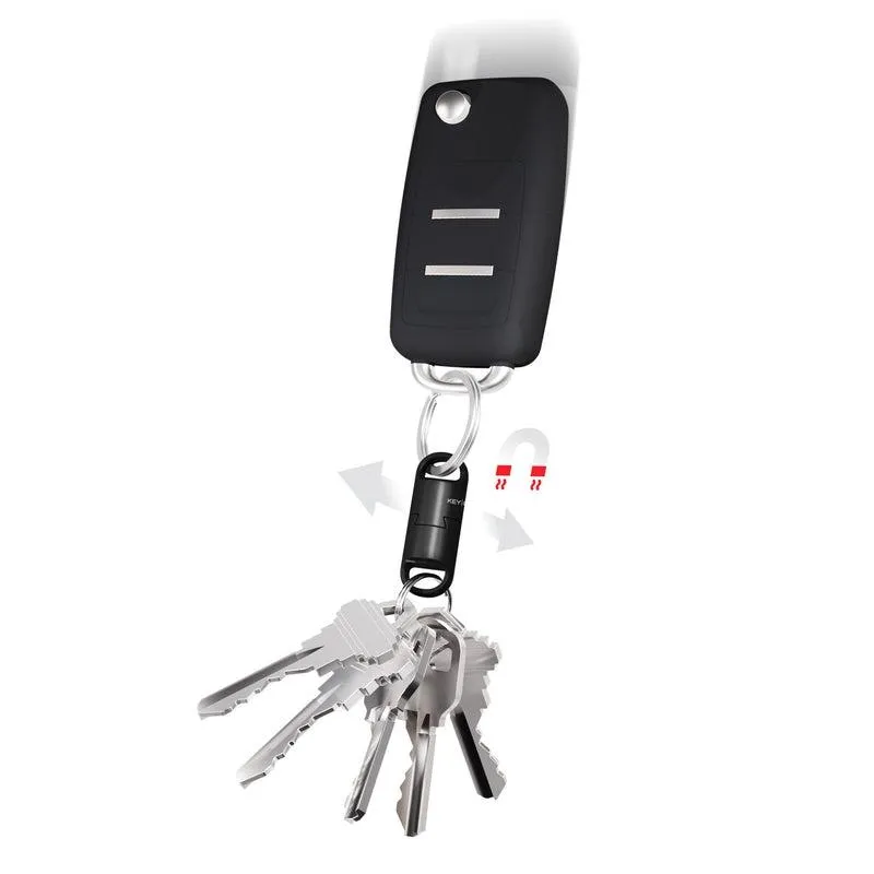 美國Keysmart超高負重(可達20磅)MAGCONNECT Pro可分離式磁鐵雙頭鑰匙圈【KS847-BLK】
