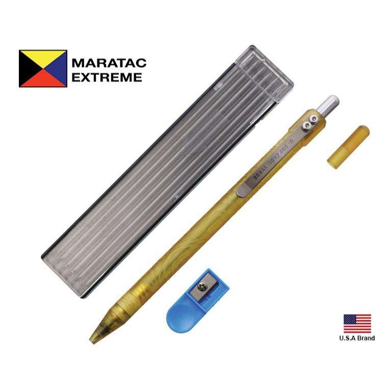 美國Maratac DraftTitan Pencil琥珀色Ultem航太材料2mm工程自動鉛筆附備用筆芯MAR112U